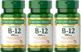 Nature's Bounty B-12 disolución rápida frente, apoyo a la vitalidad diaria