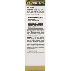 Nature's Bounty B-12 tablets vegetarian pack highlighting DNA renewal support