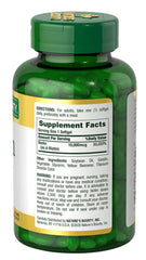 Nature's Bounty Biotin softgel close-up for daily hair and nails support.