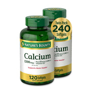 Nature's Bounty Calcium 1200 mg with D3 softgels bottle highlighting bone health benefit