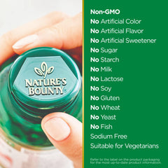 Nature's Bounty Chromium Picolinate bottle with 50 tablets, convenient daily mineral supplement.