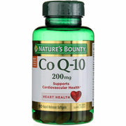 Nature's Bounty CoQ10 200 mg bottle front highlights daily energy support