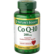 Nature's Bounty CoQ10 Extra Strength softgels bottle for daily energy and heart support.