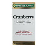 Nature's Bounty Cranberry softgels bottle front with two-pack packaging for urinary health support.