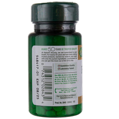 Nature's Bounty folic acid 800 mcg tablets on display showing heart health support