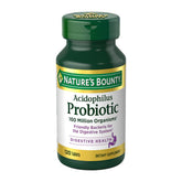 Nature's Bounty Lactobacillus acidophilus tablets front label for daily digestive support