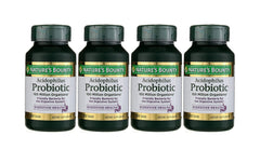 Nature's Bounty Probiotic bottle with acidophilus supports daily digestive balance.