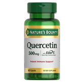 Nature's Bounty Quercetin bottle front view highlighting immune support formulation