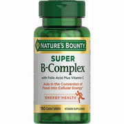 Nature's Bounty Super B-Complex bottle front for daily wellness