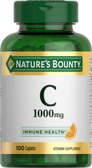 Nature's Bounty Vitamin C 1000mg caplets front view for daily immune support