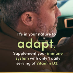 Softgels in hand show convenient daily immune support option.