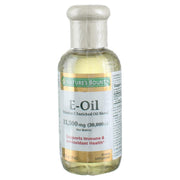 Nature's Bounty Vitamin E-Oil bottle for skin hydration
