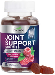 Nature's Choice Joint Support Gummies bottle front promotes easy shopping and mobility