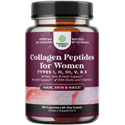 Natures Craft Advanced Multi Collagen bottle front for daily hair and nail support.