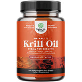 Natures Craft Antarctic Krill Oil softgels for daily omega-3 support with astaxanthin.