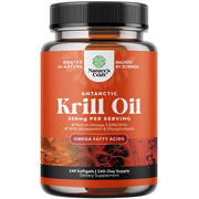Natures Craft Antarctic Krill Oil softgels for daily omega-3 support with astaxanthin.