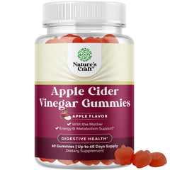 Nature's Craft Apple Cider Vinegar Gummies bottle for daily wellness and digestion support