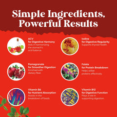 Natures Craft Apple Cider Vinegar Gummies ready-to-enjoy plate shot for daily use