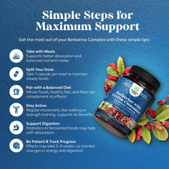 Natures Craft Balancing Berberine label close-up highlighting ingredients.