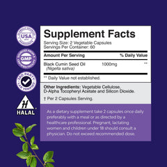 Close-up of Natures Craft label on capsules for antioxidant rich daily routine