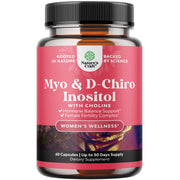 Natures Craft Myo-Inositol y D-Chiro-Inositol en botella para equilibrio hormonal