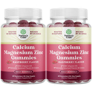 Natures Craft Calcium Magnesium Zinc Gummies bottle pour for convenient daily supplementation