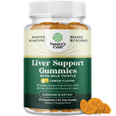 Natures Craft Cleansing Herbal Liver Detox Gummies bottle front view, suggesting daily liver support.