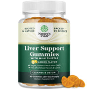Nature's Craft Cleansing Liver Detox Gummies with artichoke and turmeric for daily liver support.
