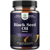 Natures Craft cold pressed black seed oil capsules bottle for daily wellness support