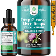Natures Craft Deep Liver Cleanse bottle with liquid drops for daily detox.
