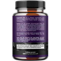 Desintoxicación con cápsulas de coco Natures Craft, 1200 mg por porción.