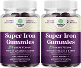 Natures Craft Extra Strength Iron Gummies bottle front for daily energy support.