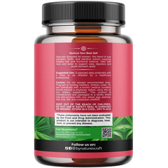 Natures Craft saw palmetto women capsules displayed to highlight DHT-related hair health benefits