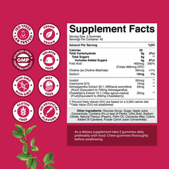 Natures Craft ingredients panel highlights Myo-Inositol and Folic Acid supporting wellness.