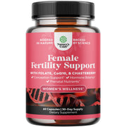 Natures Craft fertility pills bottle for daily preconception support.