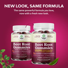 Natures Craft Flow Boosting Beet Root Gummies label closeup highlights vegan and gluten-free qualities