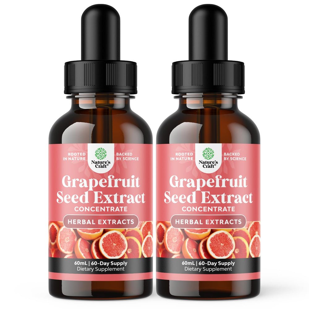 Natures Craft GSE grapefruit seed extract bottle for a simple daily wellness routine.
