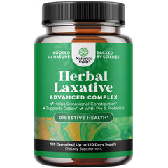 Natures Craft Herbal Laxative Capsules image showing capsules for gentle daily relief