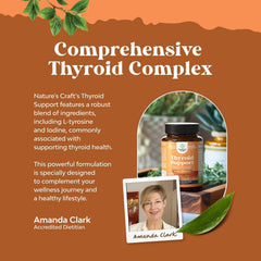 Natures Craft Herbal Thyroid Support label close-up highlighting clean blend