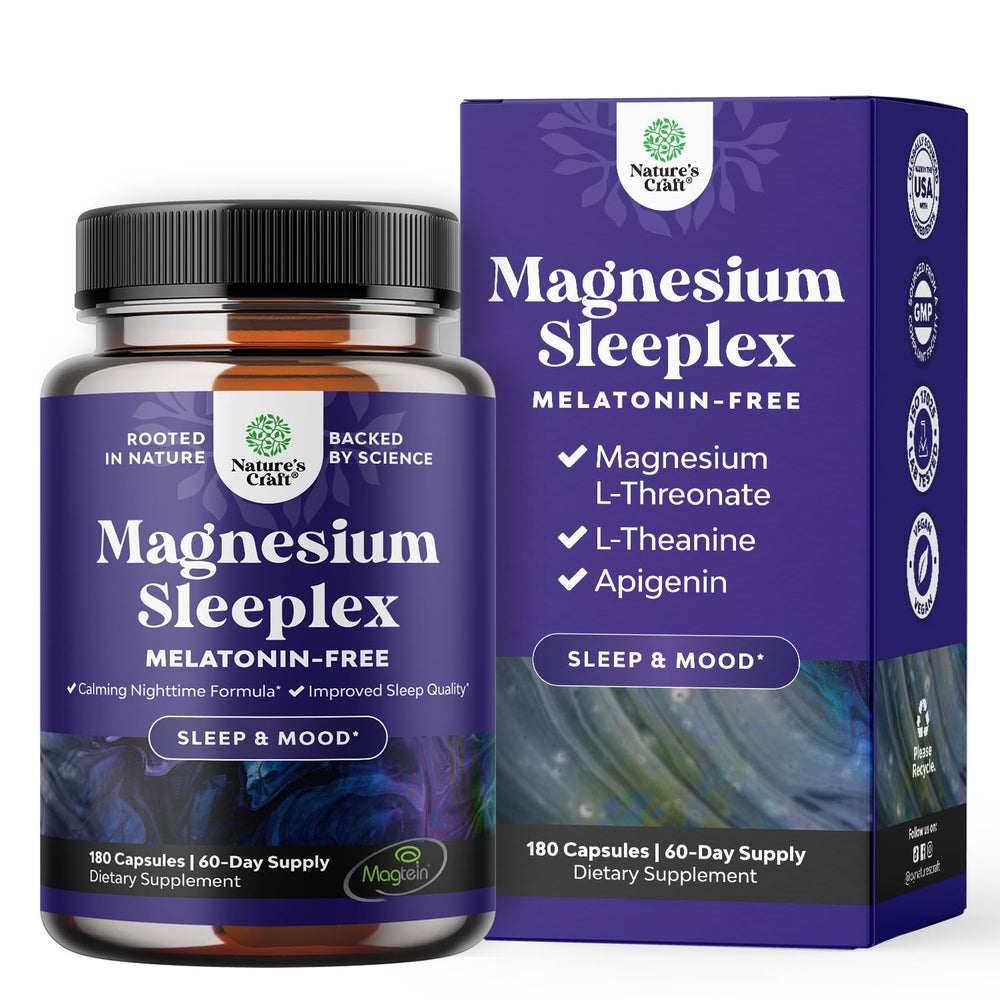 Natures Craft high absorption magnesium sleep bottle promotes calmer evenings and deeper rest.