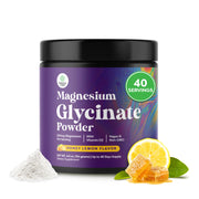 Natures Craft high absorption magnesium glycinate powder bottle ready for a smooth sleep routine.