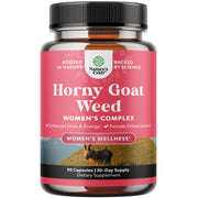 Natures Craft Horny Goat Weed Women bottle promotes mood balance and daily energy.