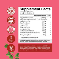 Natures Craft Horny Goat Weed Women capsules support daily vitality and focus.