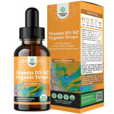 Natures Craft D3 + K2 bottle shows premium vegan drops for daily calcium and immune support
