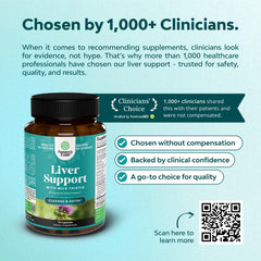 Nature's Craft Liver Cleanse bottle back showing ingredients and clean formula.