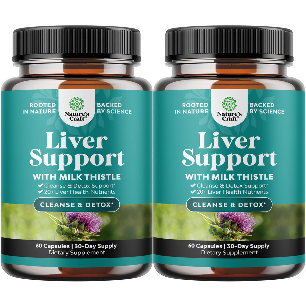 Natures Craft Liver Cleanse bottle front view for daily herbal support.