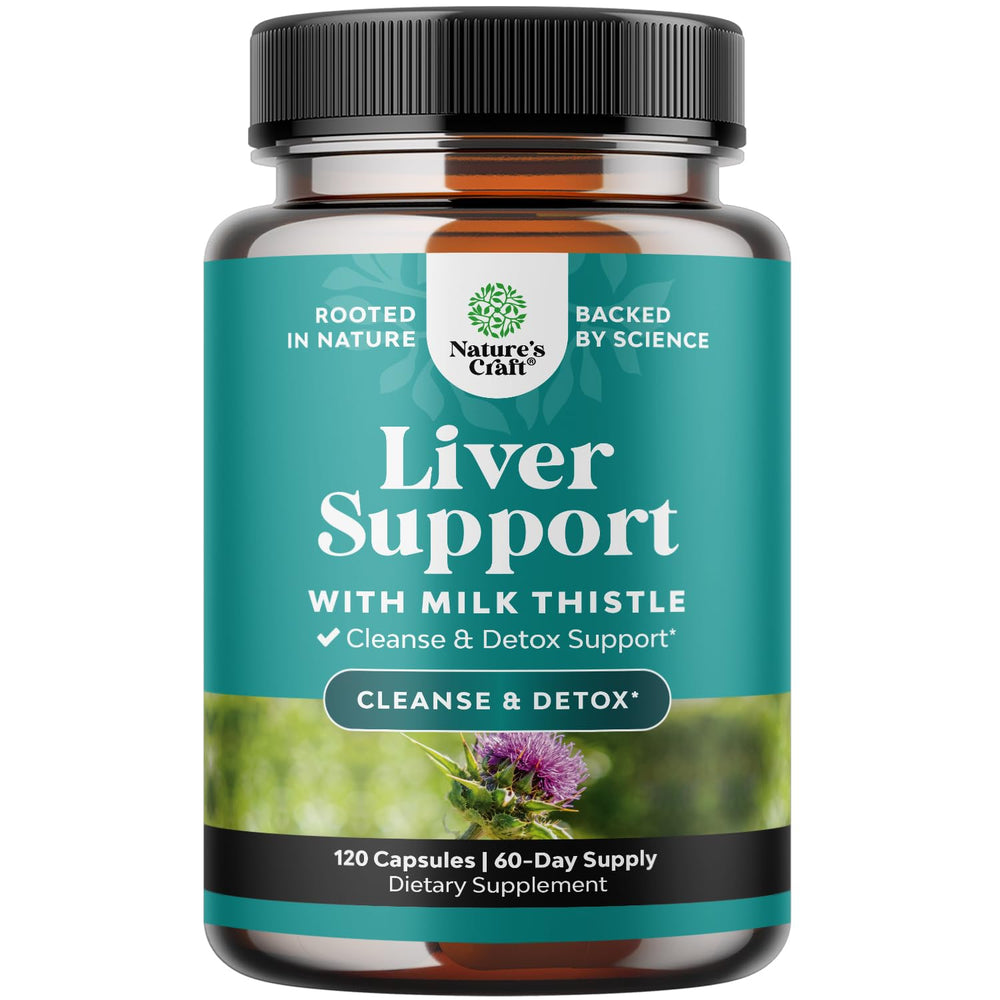 Natures Craft Liver Cleanse bottle front view for daily liver support