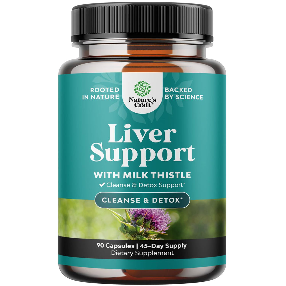 Natures Craft Liver Cleanse bottle pour for easy daily support