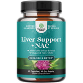 Natures Craft liver-support bottle with NAC capsules for daily care.