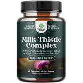 Natures Craft Liver Support bottle front highlighting milk thistle for daily detox support